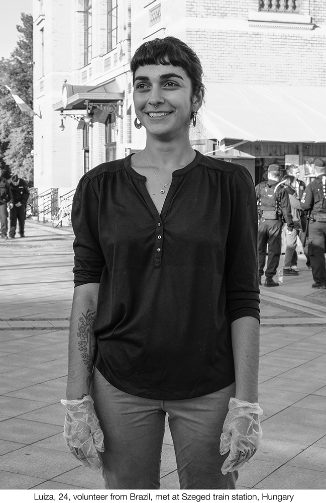 Volunteer from Brasil, at Szeged train station