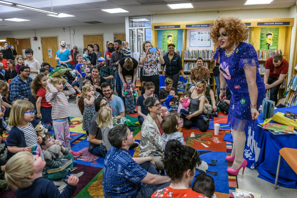 2018-New York-Drag Queen Story Hour-Lil Miss Hot Mess at the Cortelyou Branch of the Brooklyn Public Library